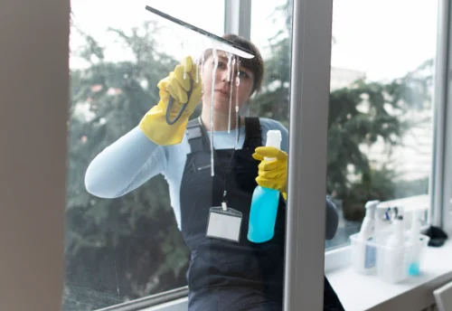Nettoyage de vitres intérieures et extérieures au Douhet